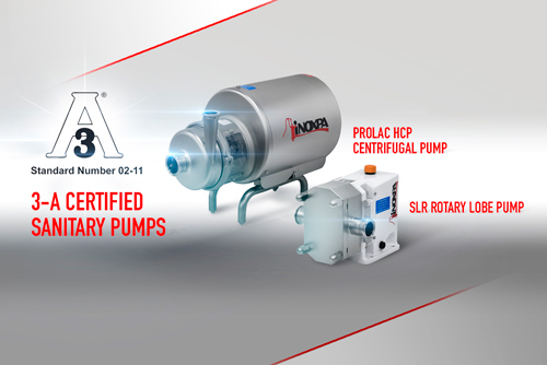 Die Pumpen der Baureihe HCP und SLR erhalten die Zertifizierung der 3-A Sanitary Standards
