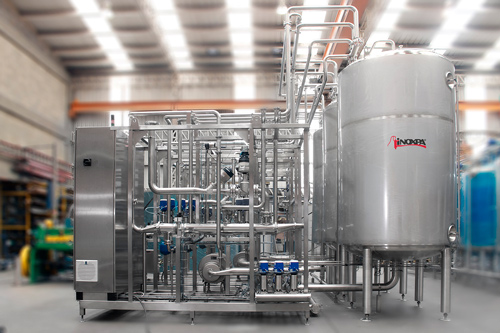 CIP-Reinigungssystem für eine Kaffee-Extraktionslinie