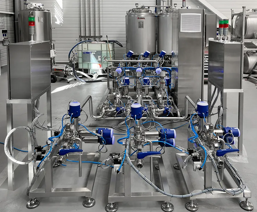 System zur Umfüllung und Produkt-Rückgewinnung